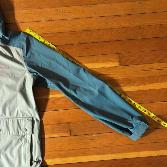 Cotopaxi Womens Rain shell/Raincoat Sz Large Soft Blue/green - Picture 9 of 9